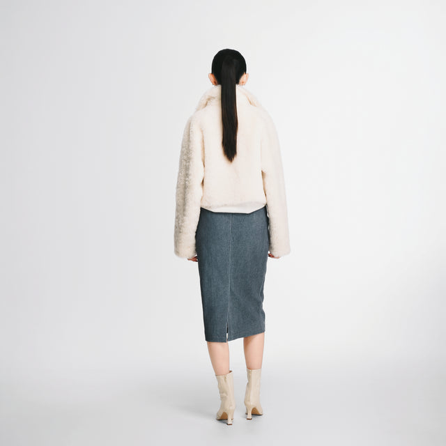 23K46WH Asymmetric cashmere sweater