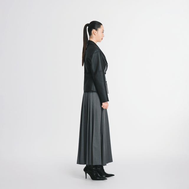 24610BK Reversible Lacon fur jacket