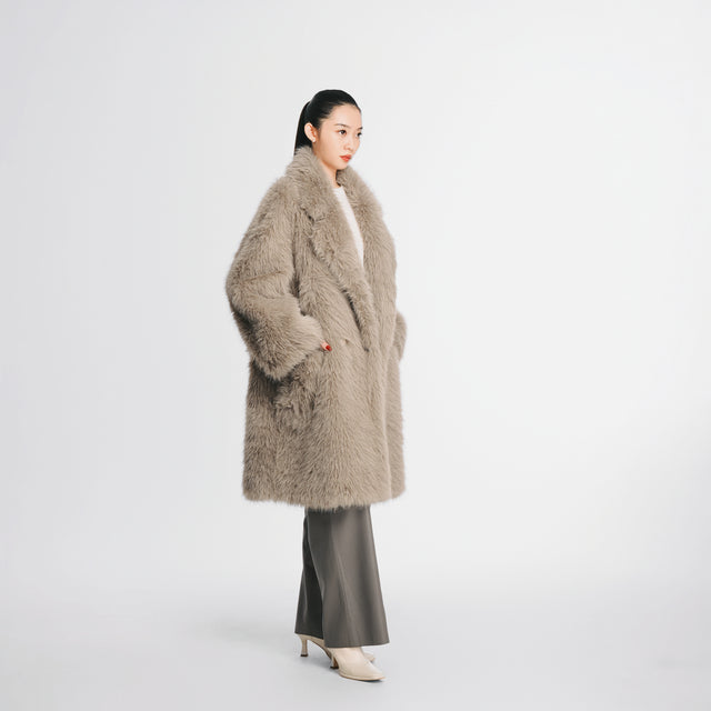 24705 Faux fur coat